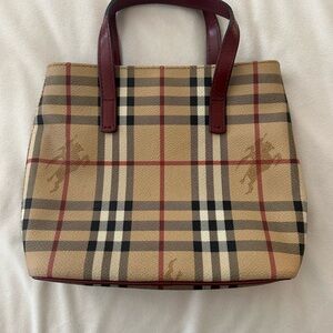 Burberry Haymarket check mini tote